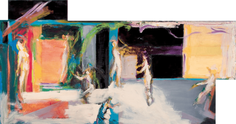 Kunst Berlin Volker Nikel Malerei Babys suchen Neon